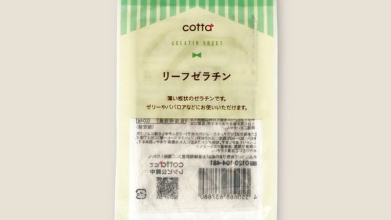 ダイソーのリーフゼラチン