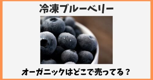 冷凍ブルーベリーはどこに売ってる？コンビニや業務スーパーは無農薬？